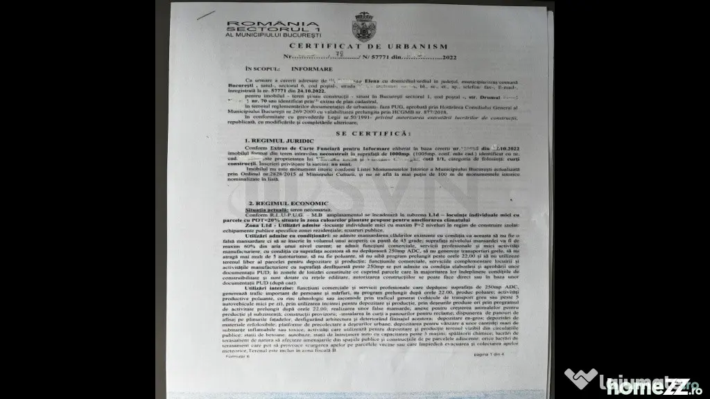 Teren 1000 mp Sisesti