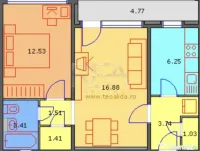 2 camere, 3/9, semidecomandat-Gorjului