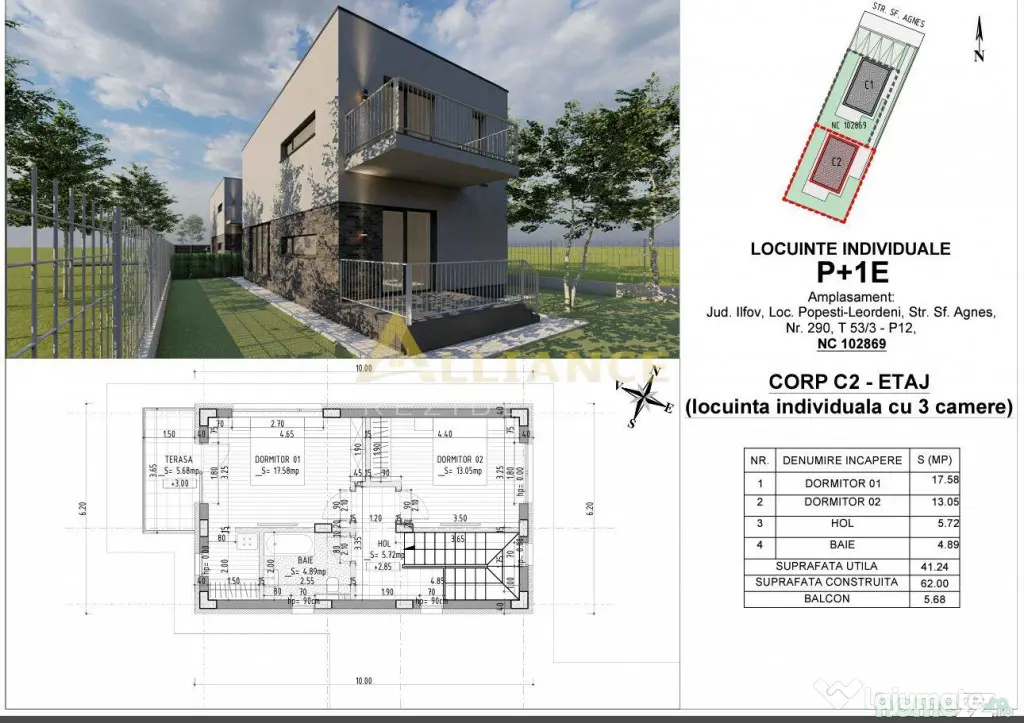 Vila Individuala P 1 Popesti 257 mp Teren