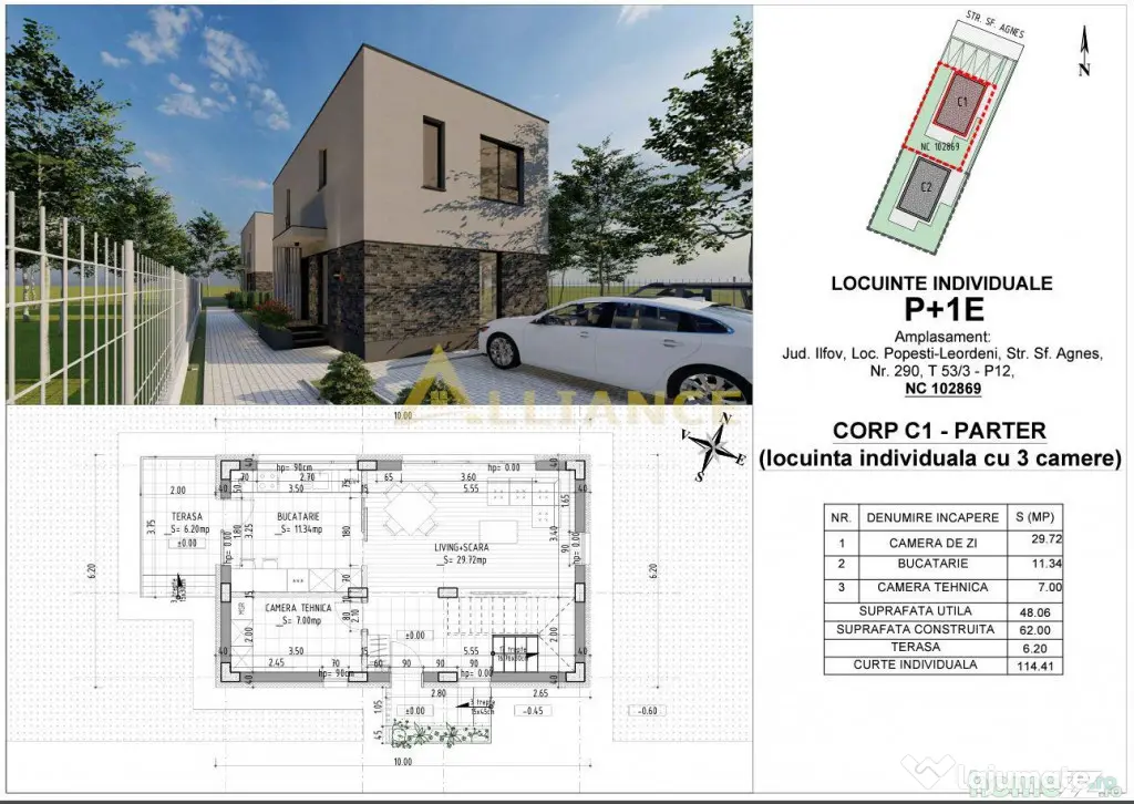 Vila Individuala P 1 Popesti 257 mp Teren