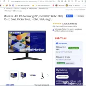 monitor Samsung 27" sigilat, garantie 