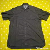 Cămașă Tommy Hilfiger neagră bărbați XL 