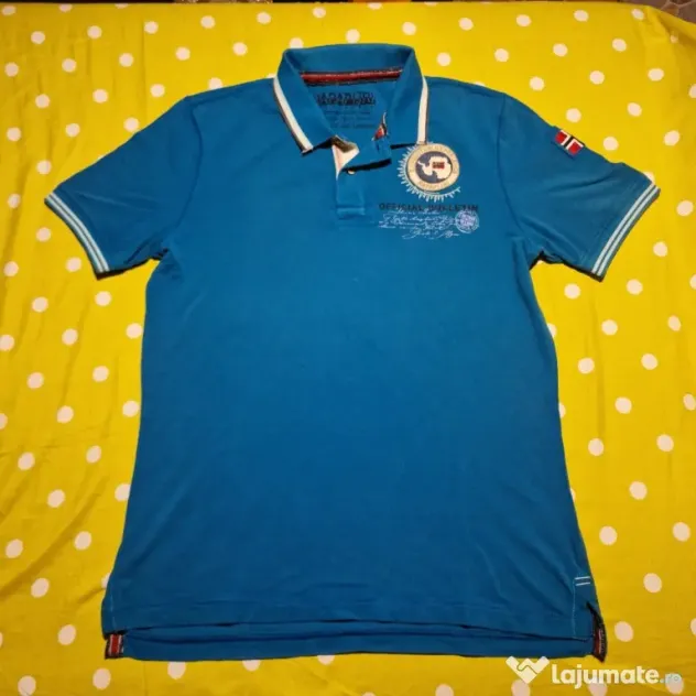 Tricou Polo Napapijri Albastru Bărbați XL Original