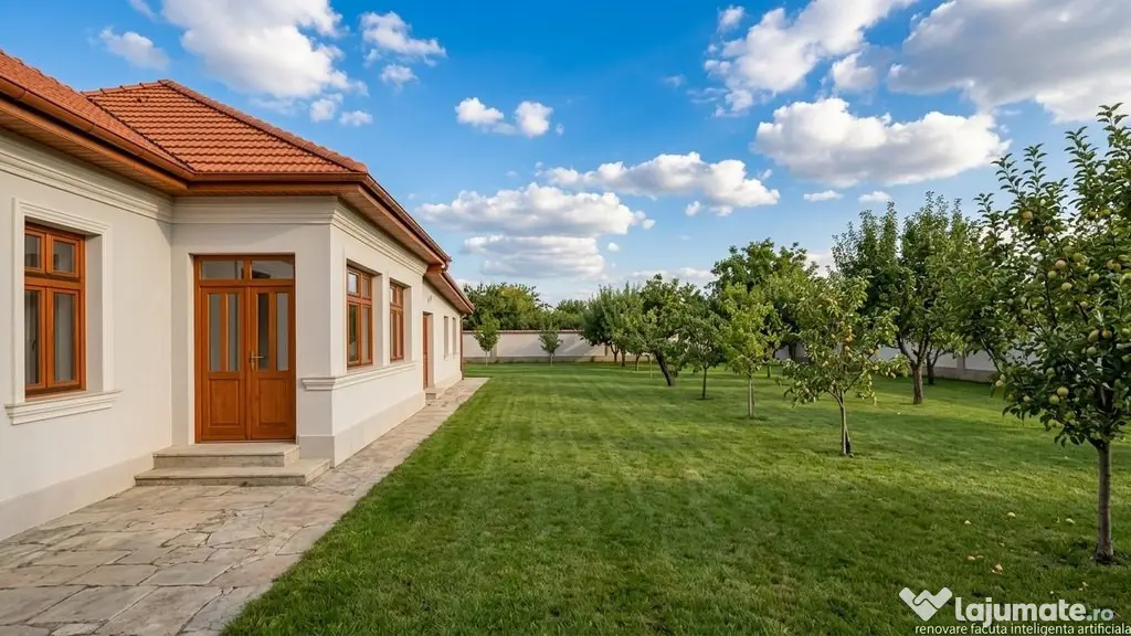 Casă rurală cu grădină mare, lângă București