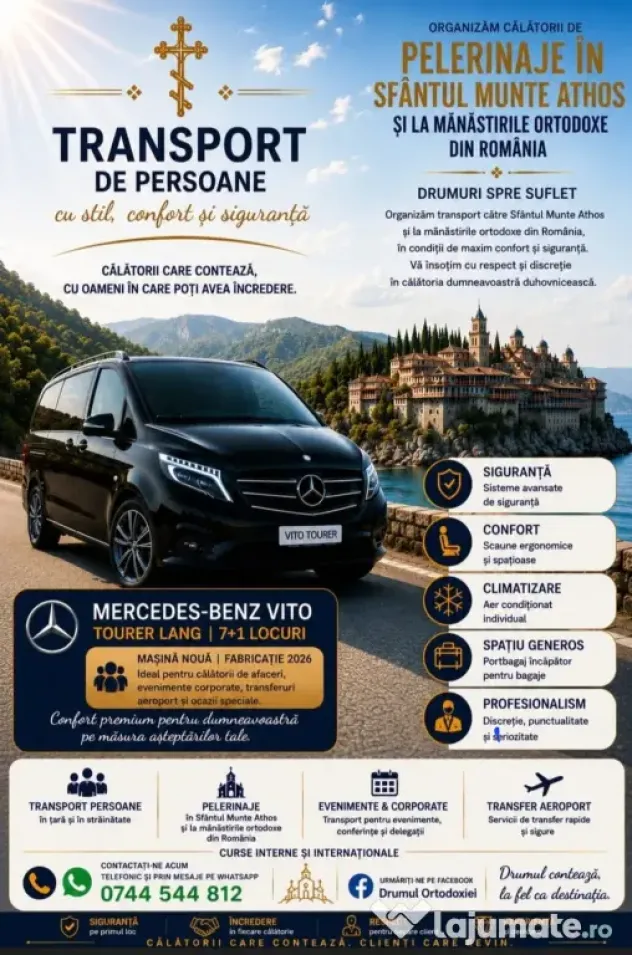 Închiriez microbuz Mercedes NOU