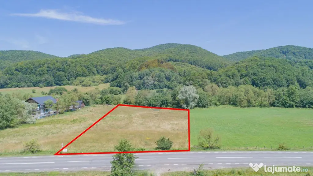 Teren de 4.000 mp cu deschidere la DN73A – Cheile Rasno...