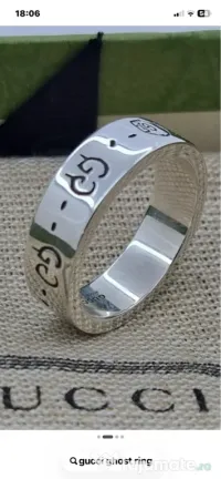 Inel original Gucci din argint marime 52/12/16,5 
