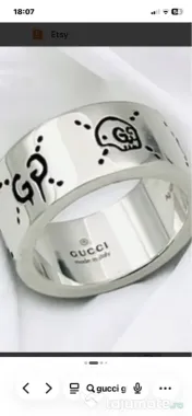 Inel original Gucci din argint marime 52/12/16,5 