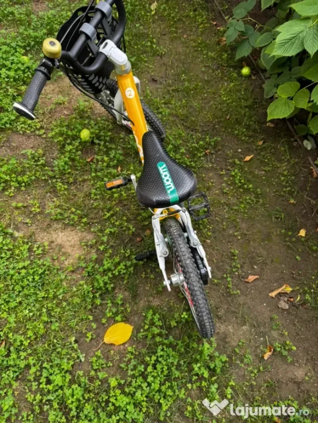 Bicicleta Woom 2 galbena