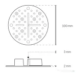 Distantor din cauciuc pentru pavaj – 2 mm, negru