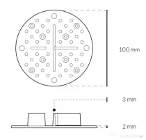Distantor din cauciuc pentru pavaj – 2 mm, negru