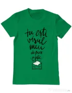 Tricou ADLER barbat Tu esti visul meu Verde mediu