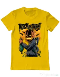 Tricou ADLER barbat Candy hunter Galben