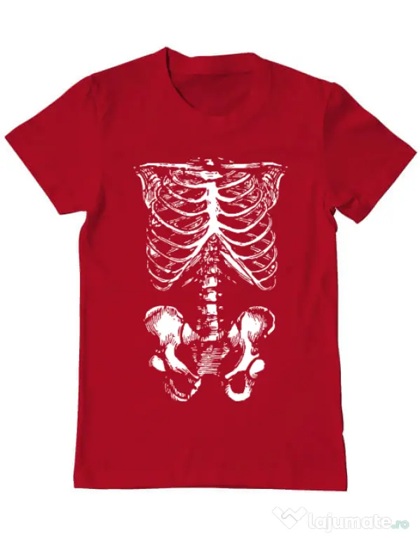 Tricou ADLER barbat Ribcage Rosu