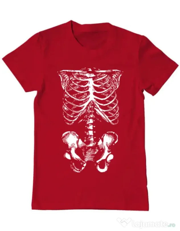 Tricou ADLER barbat Ribcage Rosu