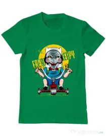 Tricou ADLER barbat Real terror Verde mediu