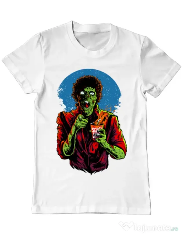 Tricou ADLER barbat I want you to dance Alb
