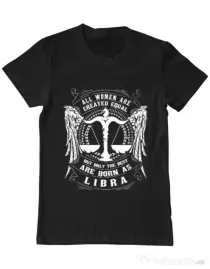 Tricou ADLER barbat The best women are born as Libra Negru