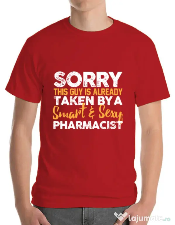 Tricou ADLER barbat This guy is taken Rosu