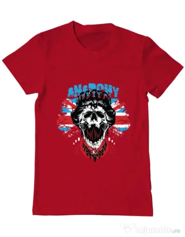 Tricou ADLER barbat Anarchy queen Rosu