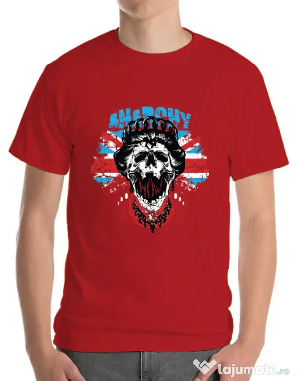 Tricou ADLER barbat Anarchy queen Rosu
