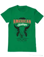 Tricou ADLER barbat American heritage Verde mediu