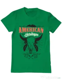 Tricou ADLER barbat American heritage Verde mediu