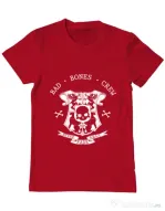 Tricou ADLER barbat Bad bones crew crest Rosu