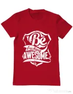 Tricou ADLER barbat Be awesome Rosu