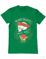 Tricou ADLER barbat Brave hearts Verde mediu
