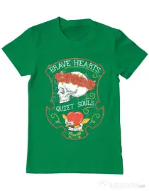 Tricou ADLER barbat Brave hearts Verde mediu