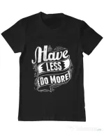 Tricou ADLER barbat Have less do more Negru