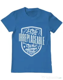 Tricou ADLER barbat Irreplaceable Albastru azuriu