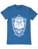 Tricou ADLER barbat King of the night Albastru azuriu