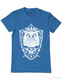 Tricou ADLER barbat King of the night Albastru azuriu