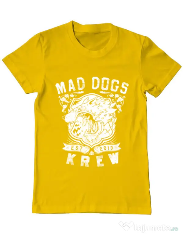 Tricou ADLER barbat Mad dogs krew Galben
