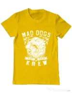 Tricou ADLER barbat Mad dogs krew Galben