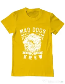 Tricou ADLER barbat Mad dogs krew Galben