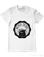 Tricou ADLER barbat Never shave Alb