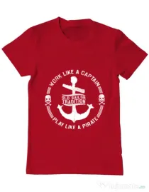 Tricou ADLER barbat Old sailor tradition Rosu
