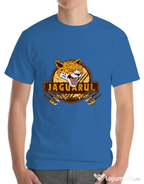 Tricou ADLER barbat Jaguarul Albastru azuriu
