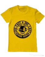 Tricou ADLER barbat Road rash Galben
