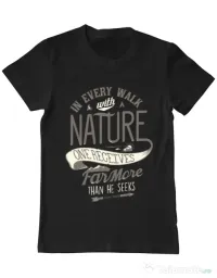 Tricou ADLER barbat Walk of nature Negru