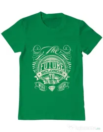 Tricou ADLER barbat The future Verde mediu