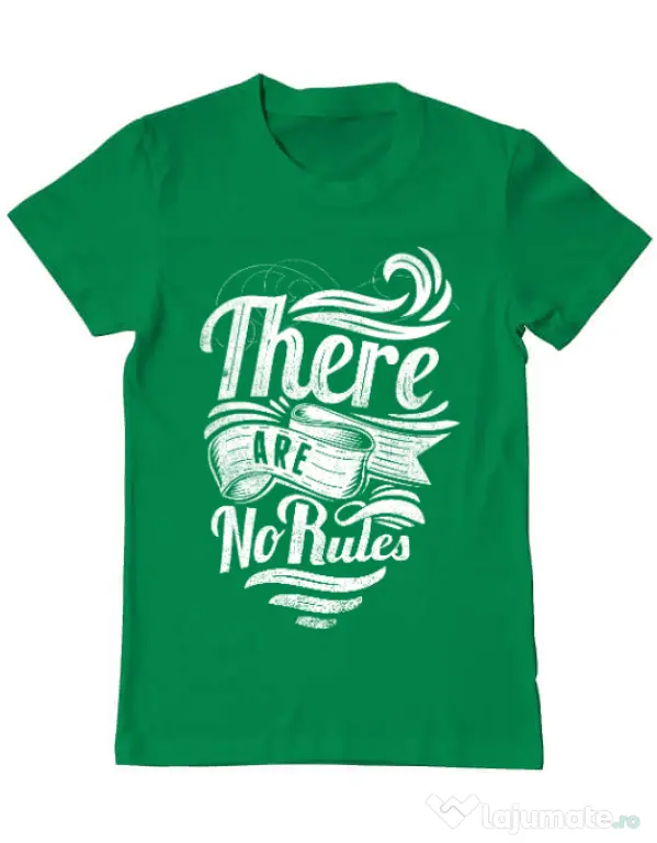 Tricou ADLER barbat There are no rules Verde mediu