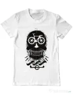 Tricou ADLER barbat Bicycle love Alb