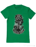 Tricou ADLER barbat The anchor drops Verde mediu