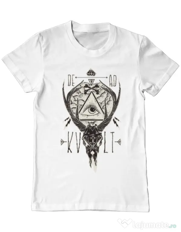 Tricou ADLER barbat Dead kult Alb
