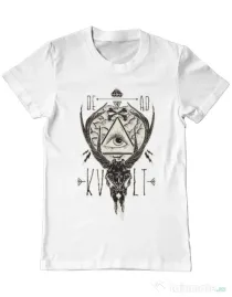 Tricou ADLER barbat Dead kult Alb