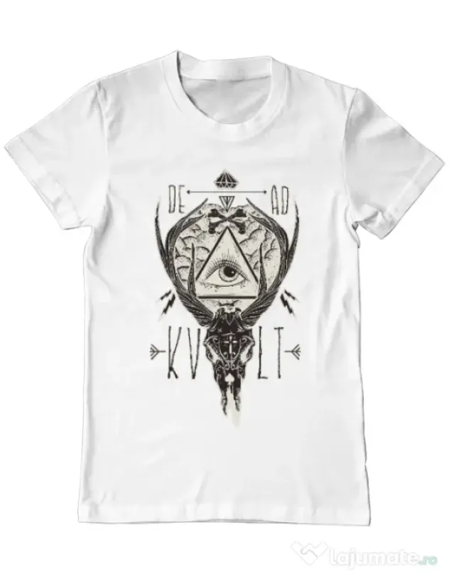 Tricou ADLER barbat Dead kult Alb
